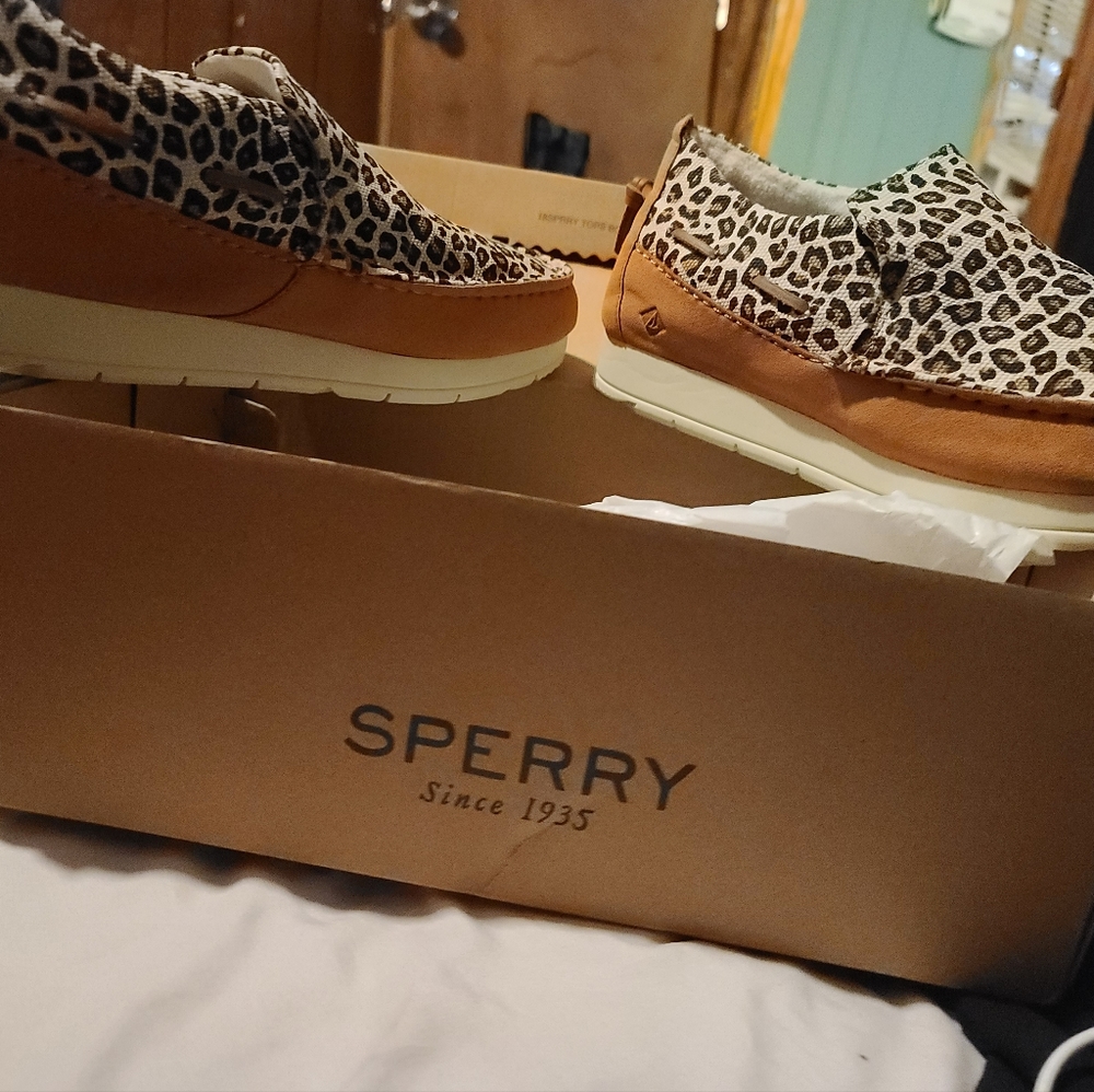 Sperry Moc-Slider Textile Cheetah